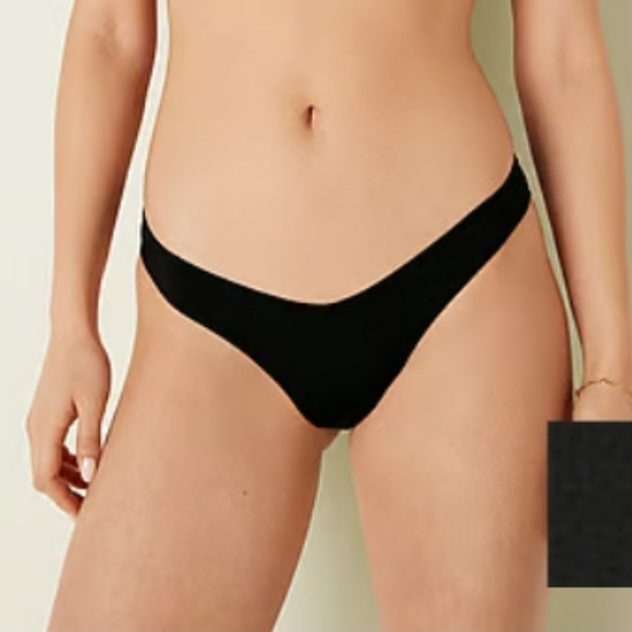 Victoria Secret PINK- V-Front Itsy Bikini Bottom (Black)-XXL - Picture 2 of 2